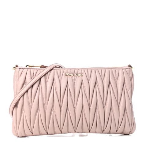 MIU MIU Nappa Matelasse Crossbody Orchidea 787049